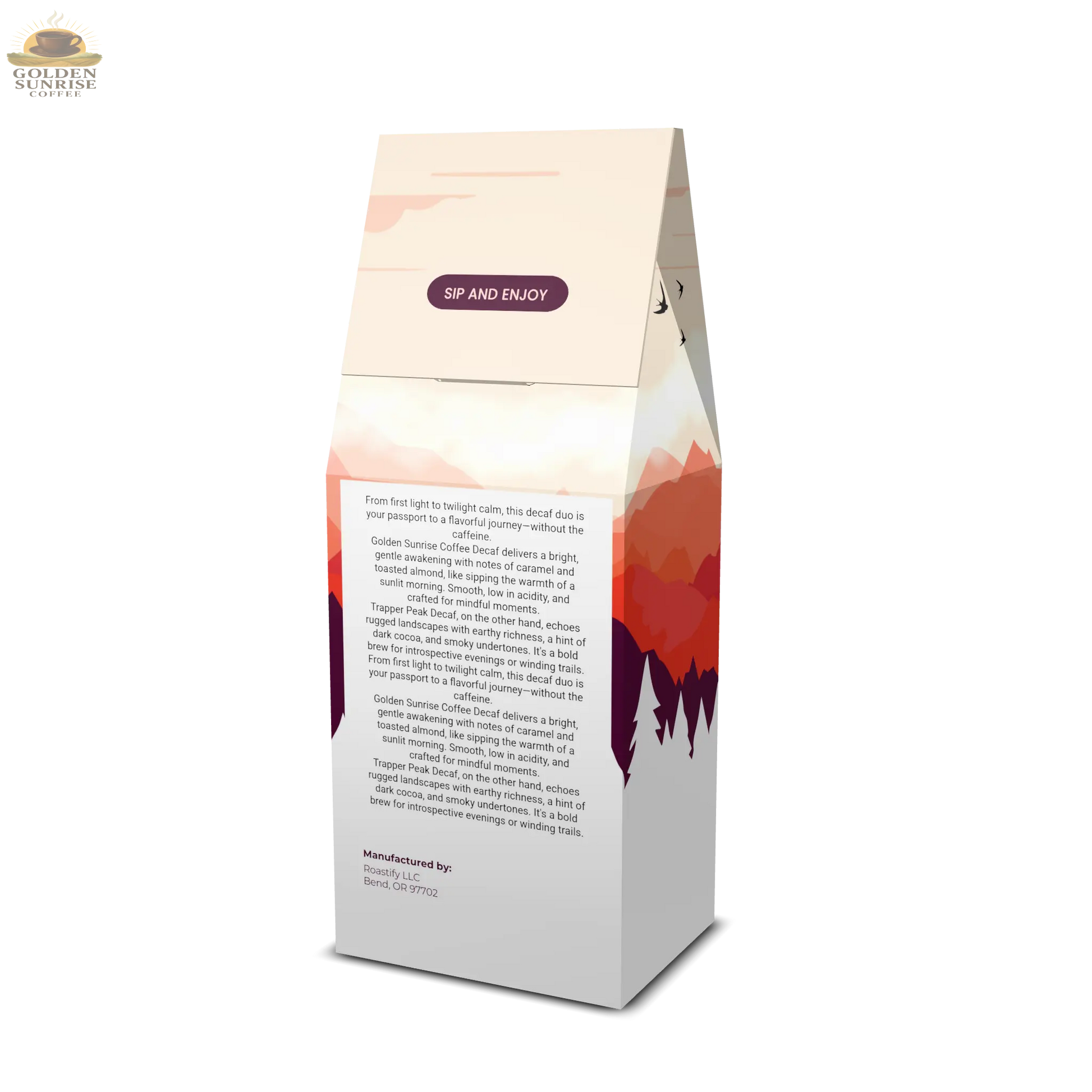 Golden Sunrise Coffee Decaf Golden Sunrise Coffee